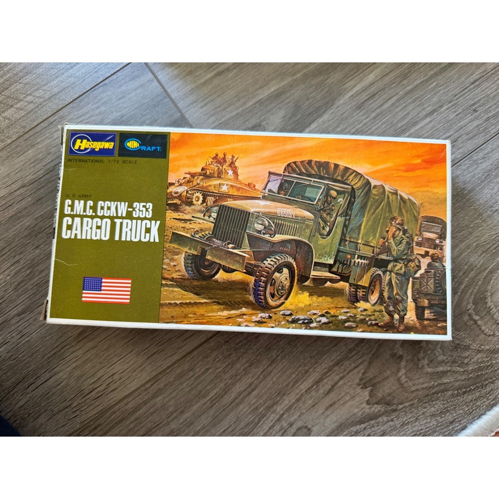 Hasegawa GMC CCKW-353 Cargo‎ Truck 1/72 Scale Military Model Kit U.S. Army